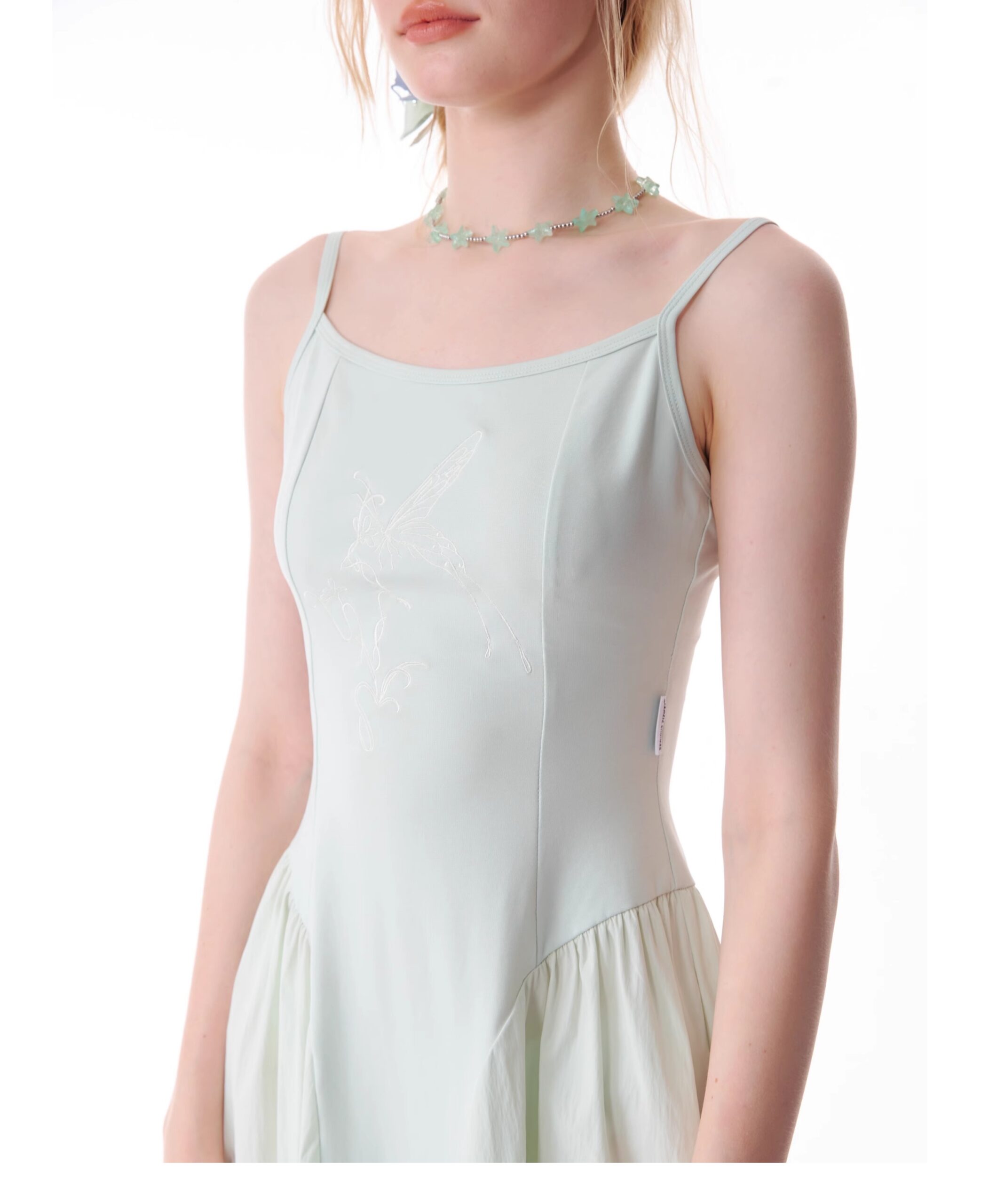 American Vintage Butterfly Maxi Dress - Elegant Slip Dress with Waist-Defining Silhouette & All-Over Butterfly Print - Image 9