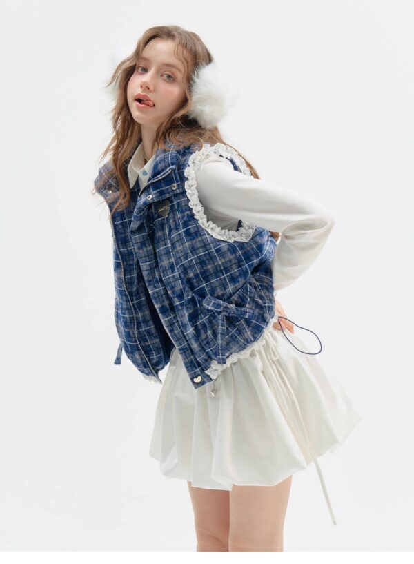 American Vintage Polo Bloom Dress - White Preppy Figure-Flattering Long Sleeve Dress with Tailored Waist - Image 14