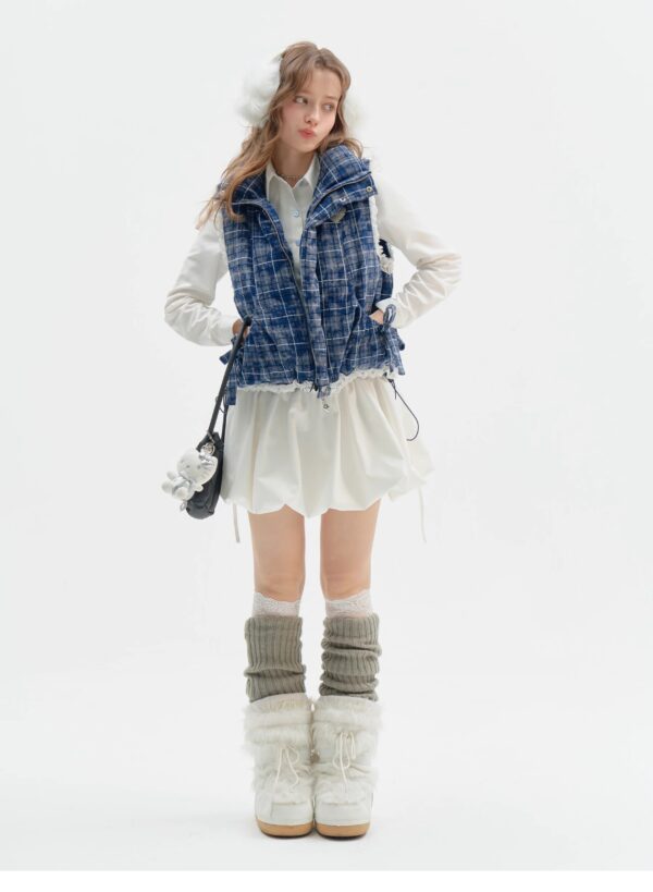 American Vintage Polo Bloom Dress - White Preppy Figure-Flattering Long Sleeve Dress with Tailored Waist - Image 16