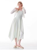 American Vintage Butterfly Maxi Dress - Elegant Slip Dress with Waist-Defining Silhouette & All-Over Butterfly Print