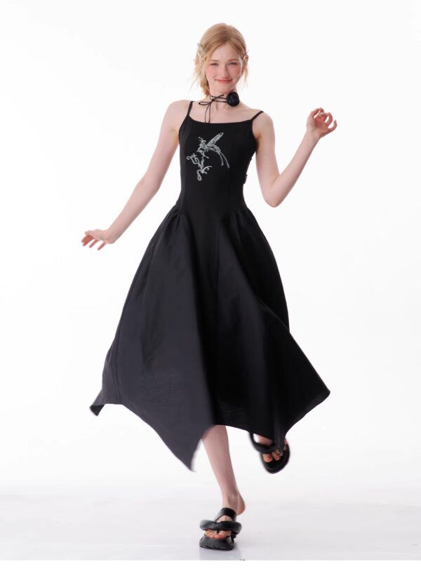 American Vintage Butterfly Maxi Dress - Elegant Slip Dress with Waist-Defining Silhouette & All-Over Butterfly Print - Image 17